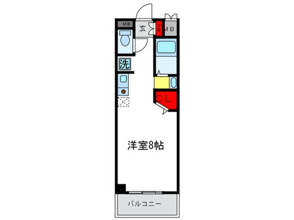 フレンテ靱公園の物件間取画像